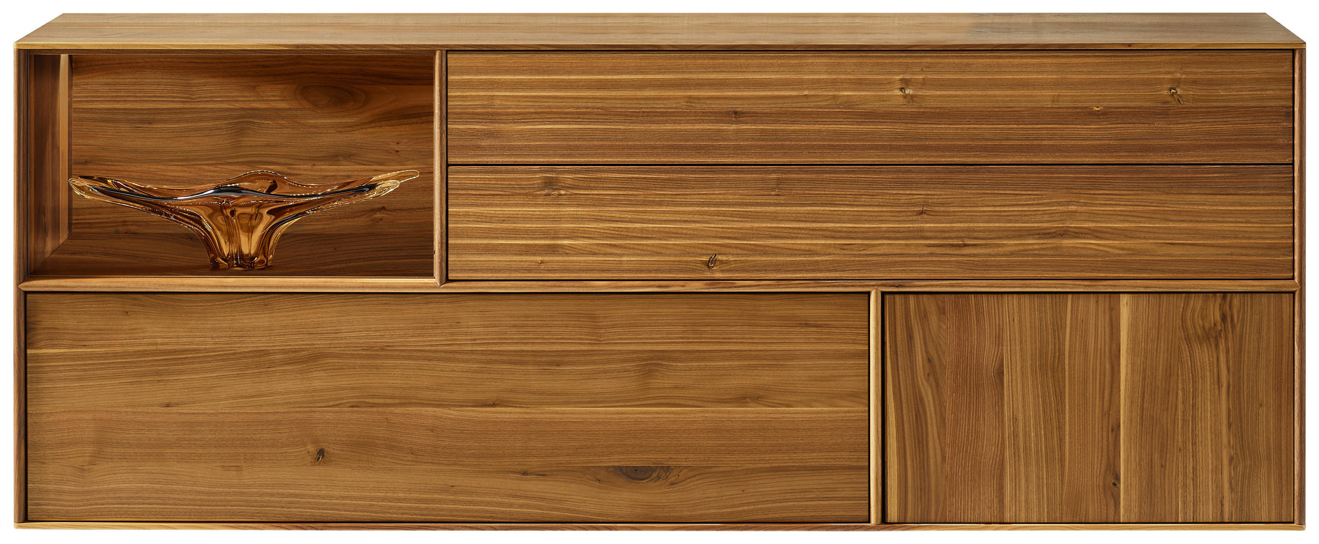 SIDEBOARD Nussbaumfarben  178,4/72,2/47 cm  - Nussbaumfarben, Design, Holz (178,4/72,2/47cm) - Anrei
