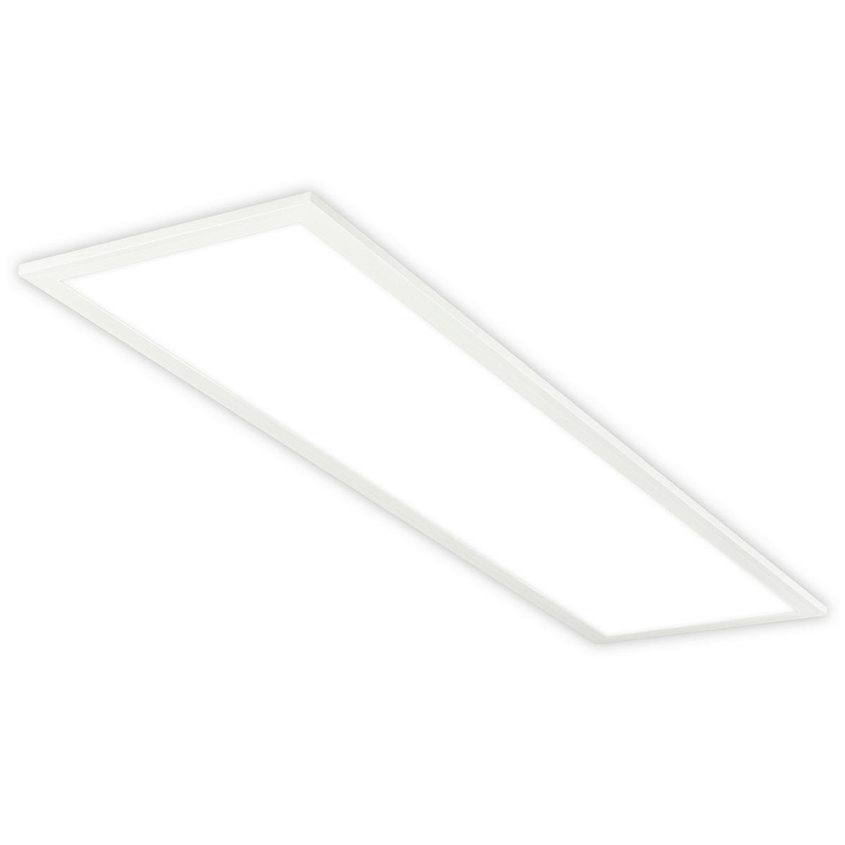LED-DECKENLEUCHTE 100/25/6 cm   - Weiß, Design, Kunststoff (100/25/6cm)