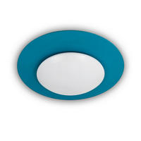 KINDERDECKENLEUCHTE 53/53/10 cm   - Petrol, Basics, Kunststoff (53/53/10cm)