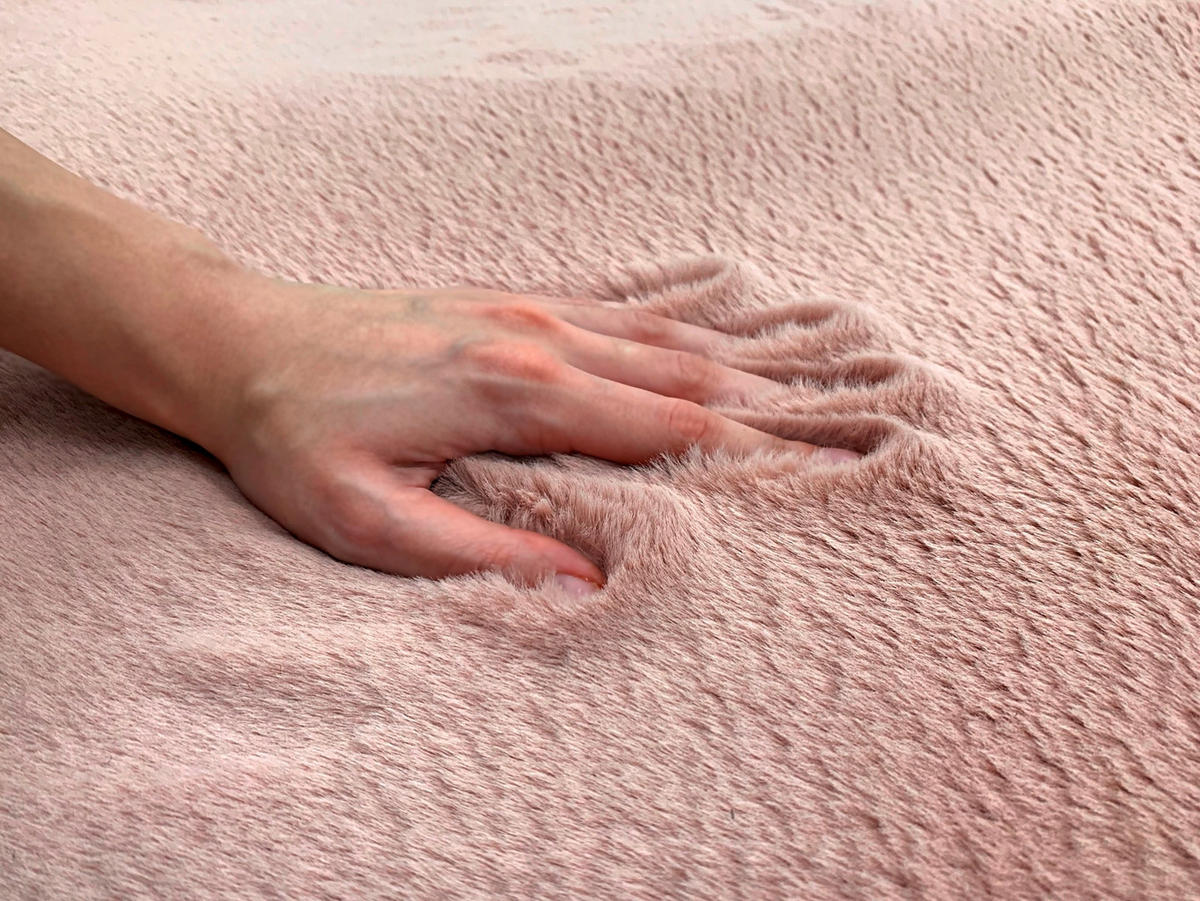 FELLTEPPICH 160/230 cm Olympos Rosa  - Rosa, KONVENTIONELL, Kunststoff/Textil (160/230cm) - Novel