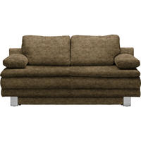 SCHLAFSOFA in Webstoff Hellgrün  - Chromfarben/Hellgrün, Design, Textil/Metall (194/96/86cm) - Novel