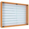 HÄNGEVITRINE in Buchefarben  - Buchefarben/Schwarz, Modern, Glas/Holzwerkstoff (80/60/10cm) - MID.YOU