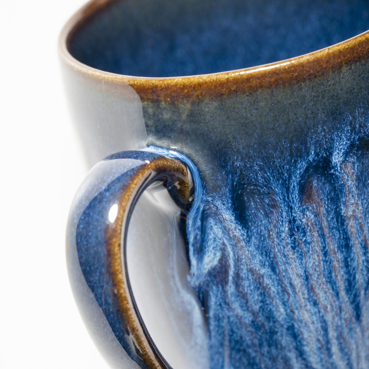KAFFEEBECHER EISFALL  275 ml   - Blau, Basics, Keramik (11/10,4/8cm) - Gipfelstück