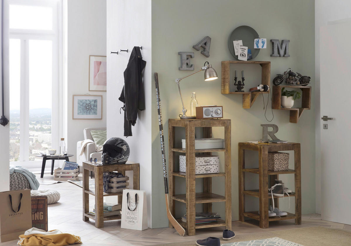 HYLLA i 44/80/44 cm naturfärgad  - naturfärgad, Design, trä (44/80/44cm) - Livetastic