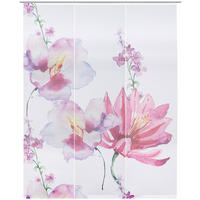 FLÄCHENVORHANG in Rosa, Weiß halbtransparent  - Rosa/Weiß, Design, Textil (3x60/255cm) - Novel