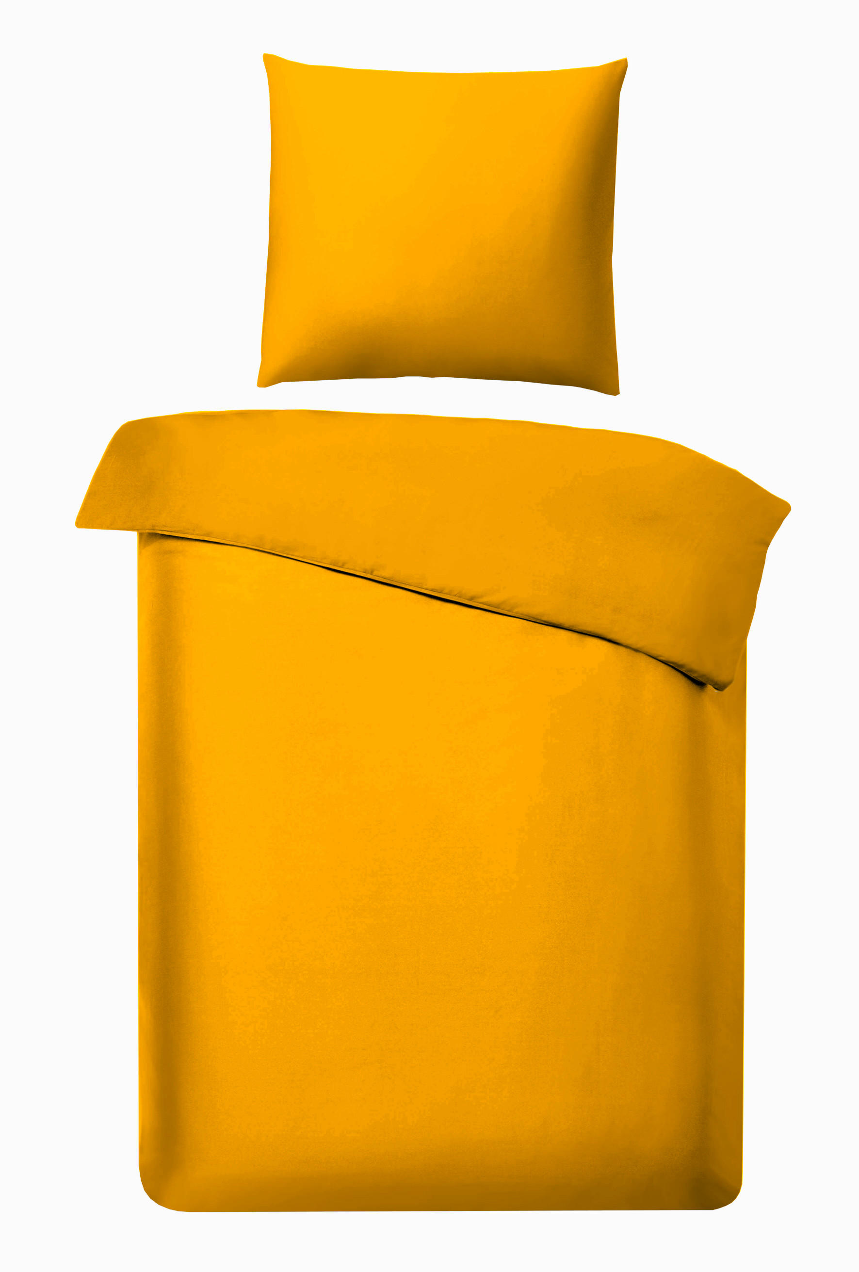 BETTWÄSCHE Flanell  - Gelb, Basics, Textil (135/200cm) - Bio:Vio