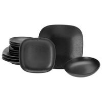 TAFELSERVICE Magic Black 12-teilig  - Schwarz, Basics, Keramik - Creatable