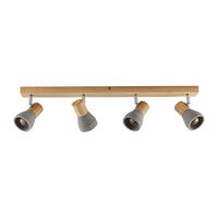 STRAHLER Alina 77/7,2/12,3 cm  - Eschefarben/Grau, Natur, Holz/Stein (77/7,2/12,3cm) - Novel