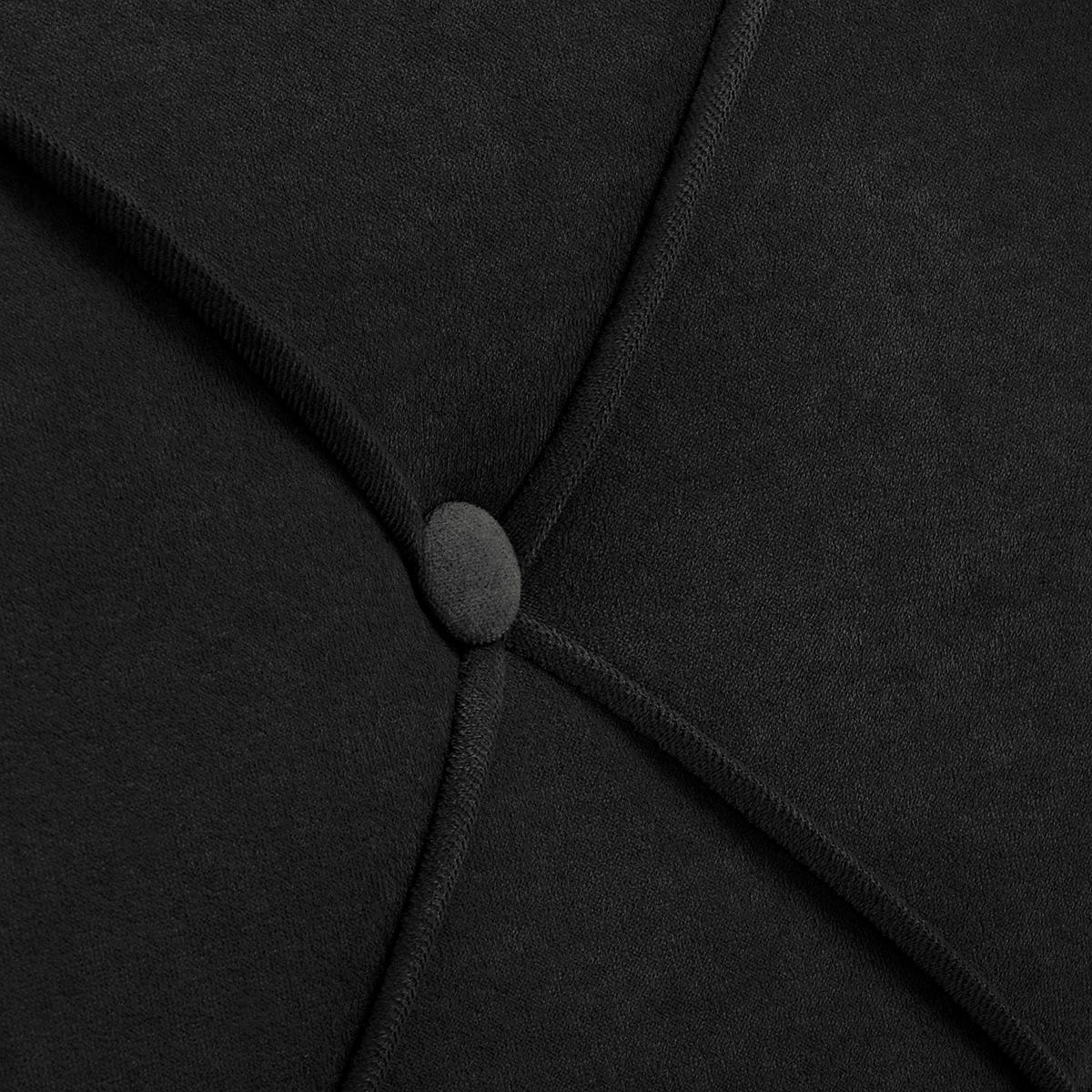 OHRENSESSEL Samt Schwarz  - Schwarz/Naturfarben, Design, Holz/Textil (84/105/90cm) - P & B