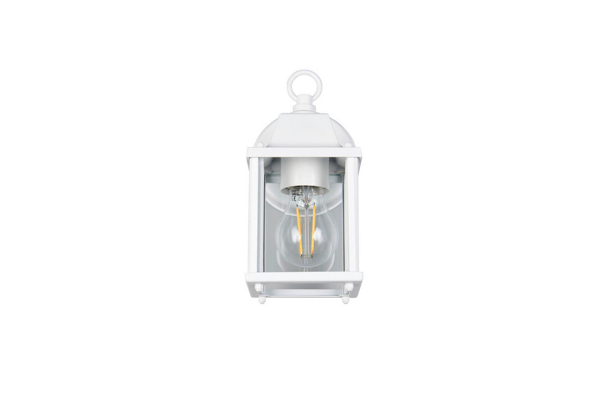 AUßENWANDLEUCHTE 11,5/22,5/14,5 cm   - Klar/Weiß, LIFESTYLE, Glas/Metall (11,5/22,5/14,5cm) - Trio Leuchten
