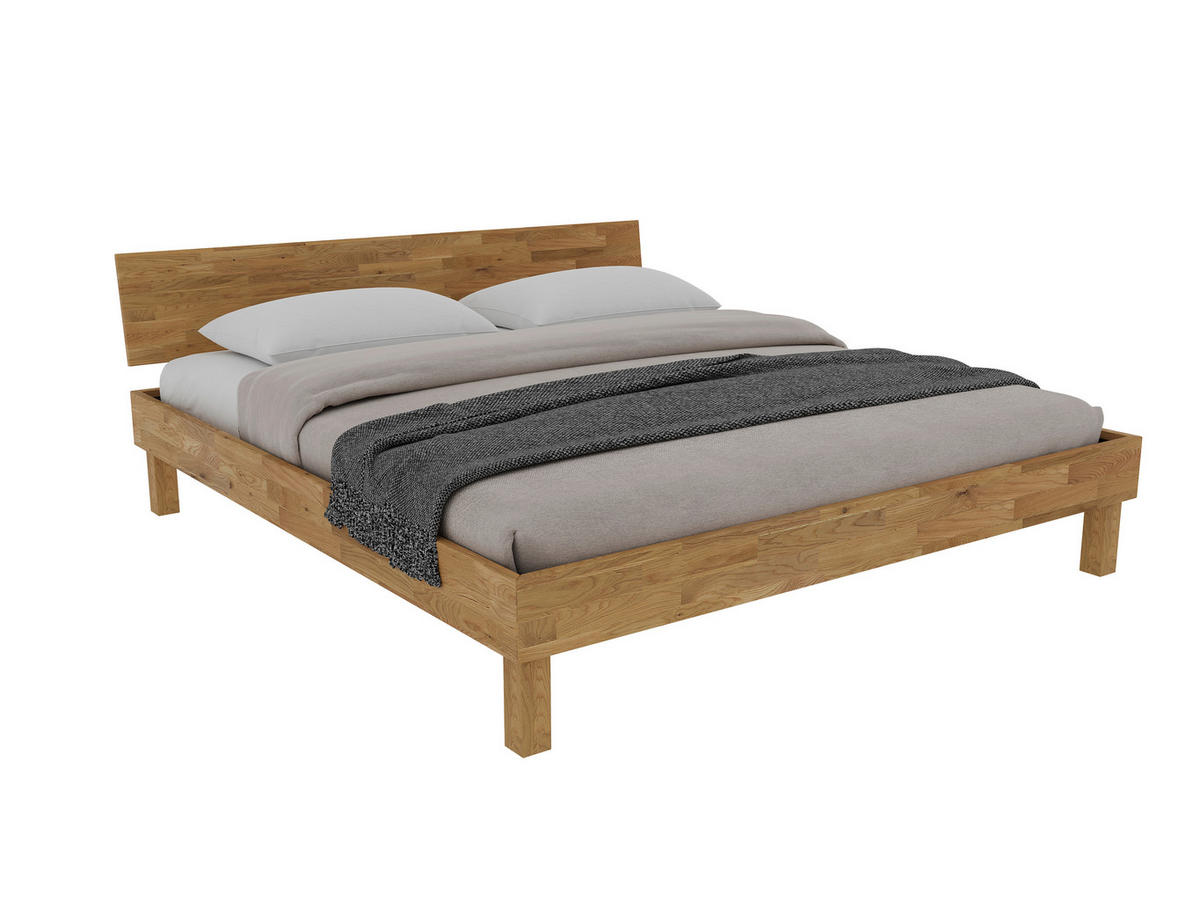 BETT 200/200 cm  in Wildeiche  - Wildeiche, MODERN, Holz (200/200cm) - MID.YOU