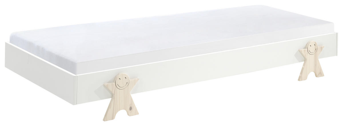 KINDER-/JUNIORBETT 90/200 cm  in Weiß  - Weiß, MODERN, Holz/Holzwerkstoff (90/200cm) - MID.YOU