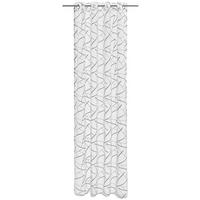 ÖSENSCHAL GRAPHIK halbtransparent 140/245 cm   - Grau, Design, Textil (140/245cm) - Esposa