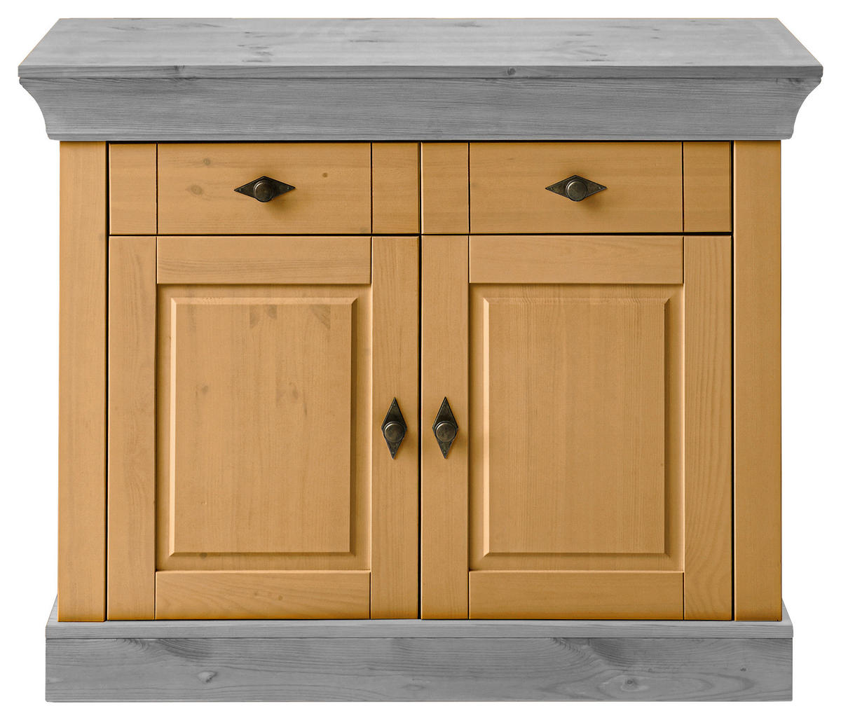 KOMMODE  in 108/85/45 cm  - Laugenfarbig/Grau, ROMANTIK / LANDHAUS, Holz/Metall (108/85/45cm) - Boxxx