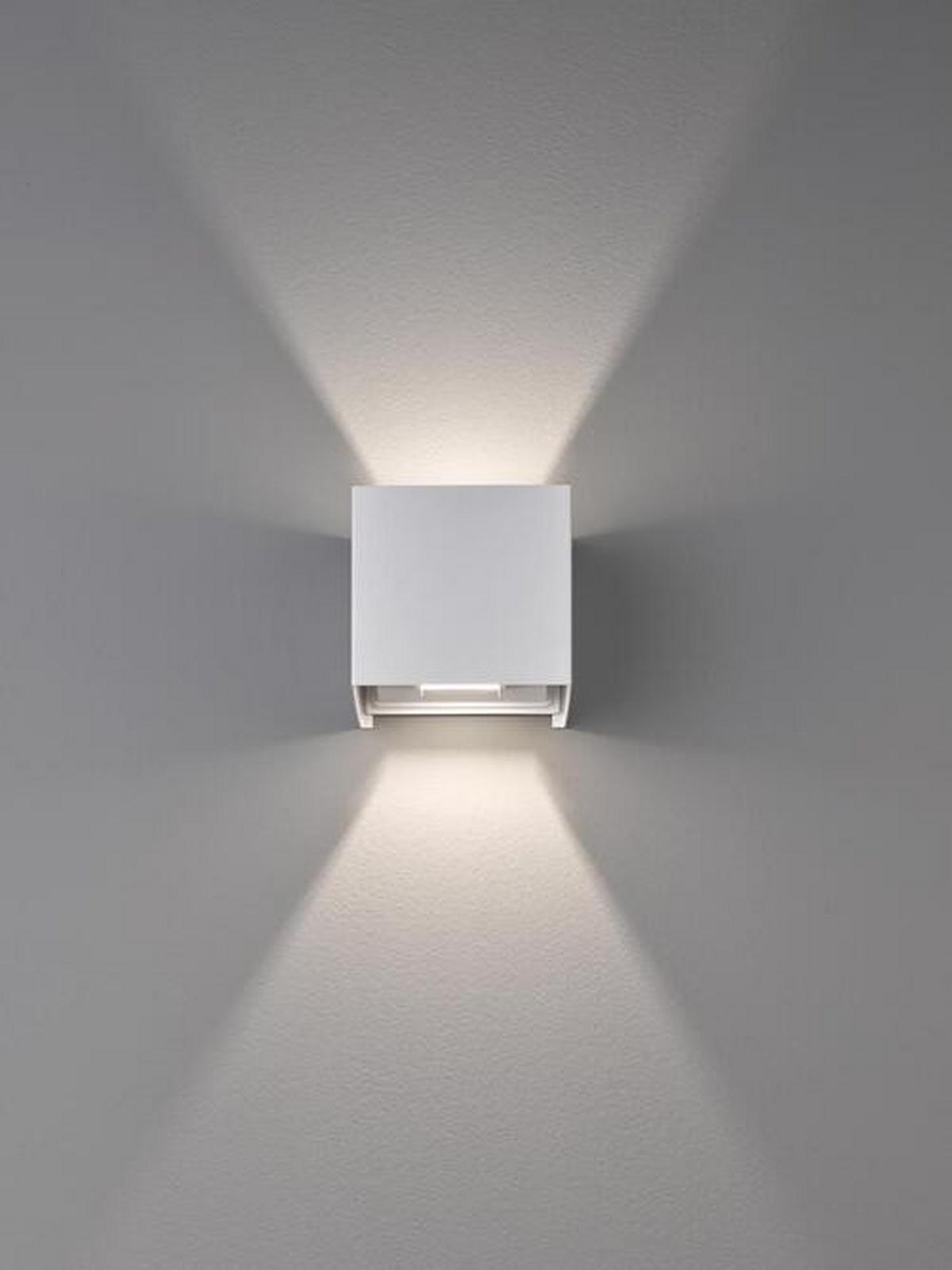 LED-WANDLEUCHTE - Weiss, Design, Metall (10/10cm) - Fischer & Honsel
