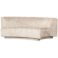 2-SITZER-SOFA Popular Chenille Naturfarben  - Naturfarben, Design, Textil (215/72/97cm) - Livetastic