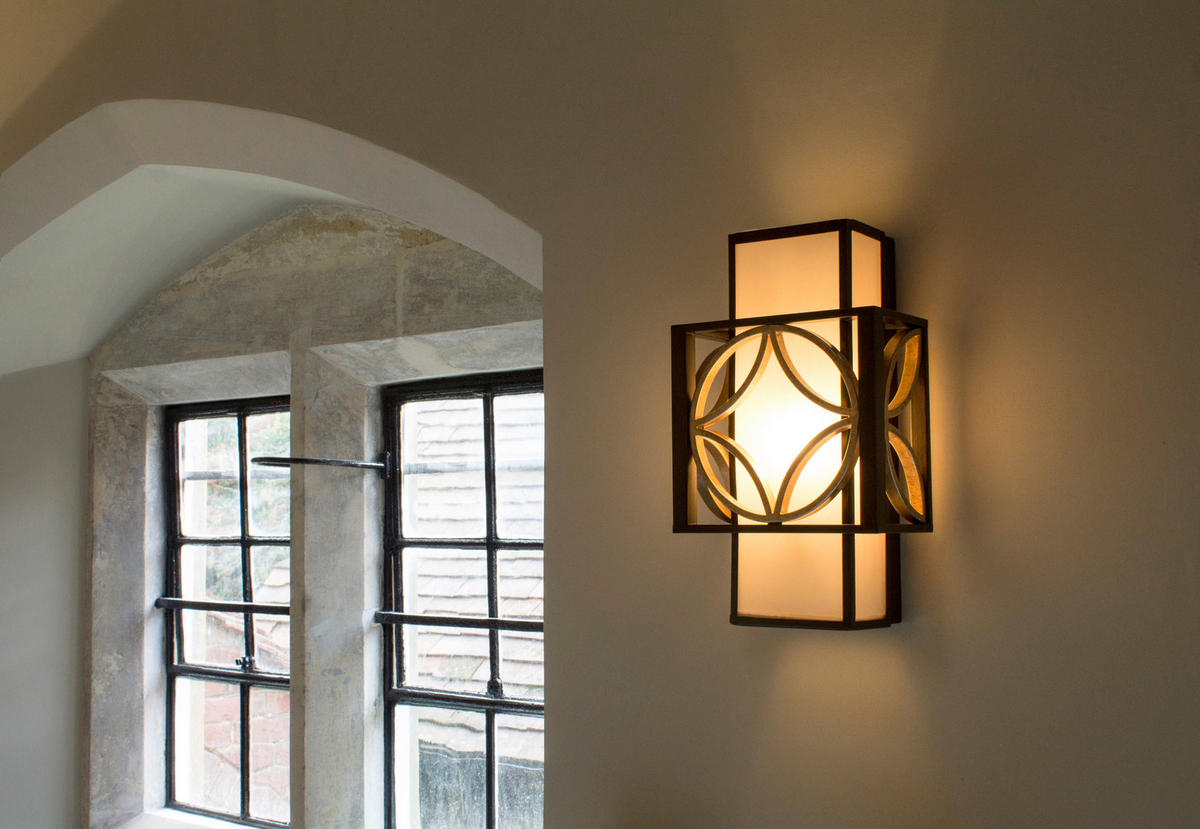 WANDLEUCHTE - Goldfarben/Bronzefarben, Lifestyle, Metall (20.5/34.3/10.2cm) - Elstead Lighting