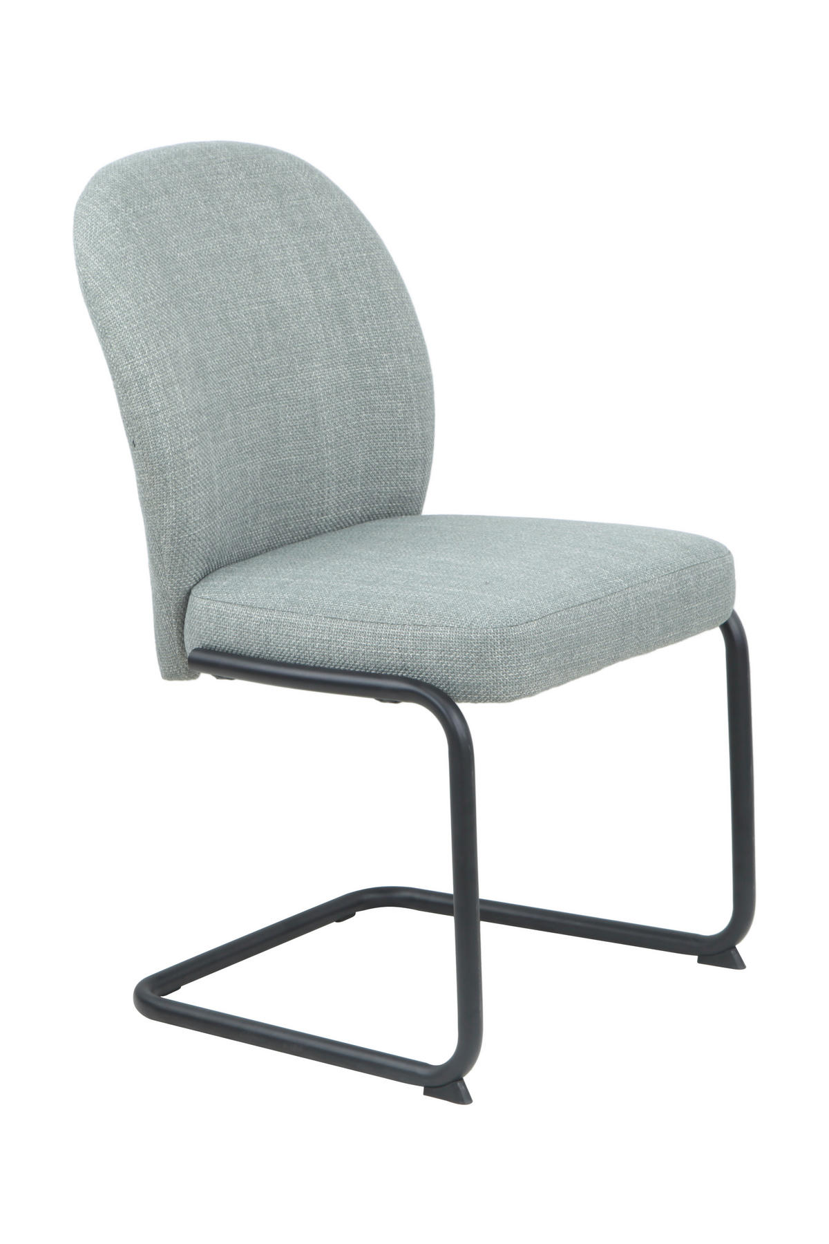 SCHWINGSTUHL-SET 2 Stück Stoffauswahl, erweiterbar Webstoff  - Schwarz/Mintgrün, MODERN, Textil/Metall (53/90/62cm) - MID.YOU