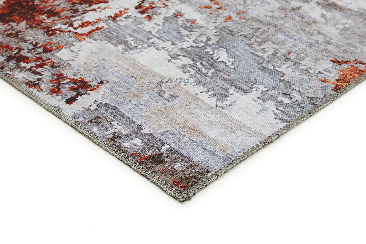 VINTAGE-TEPPICH 200/290 cm Lago  - gris/couleur rouille, Design, textile (200/290cm) - Novel