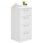 KOMMODE  in 38/84/36 cm  - Silberfarben/Schwarz, KONVENTIONELL, Holzwerkstoff/Kunststoff (38/84/36cm) - Xora