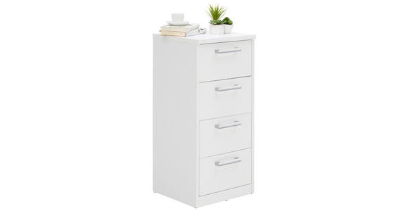 KOMMODE  in 38/84/36 cm  - Silberfarben/Schwarz, KONVENTIONELL, Holzwerkstoff/Kunststoff (38/84/36cm) - Xora