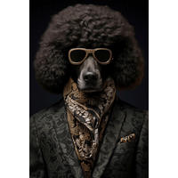 KUNSTDRUCK 120/80/3 cm  - Schwarz/Braun, Modern, Holz (120/80/3cm)