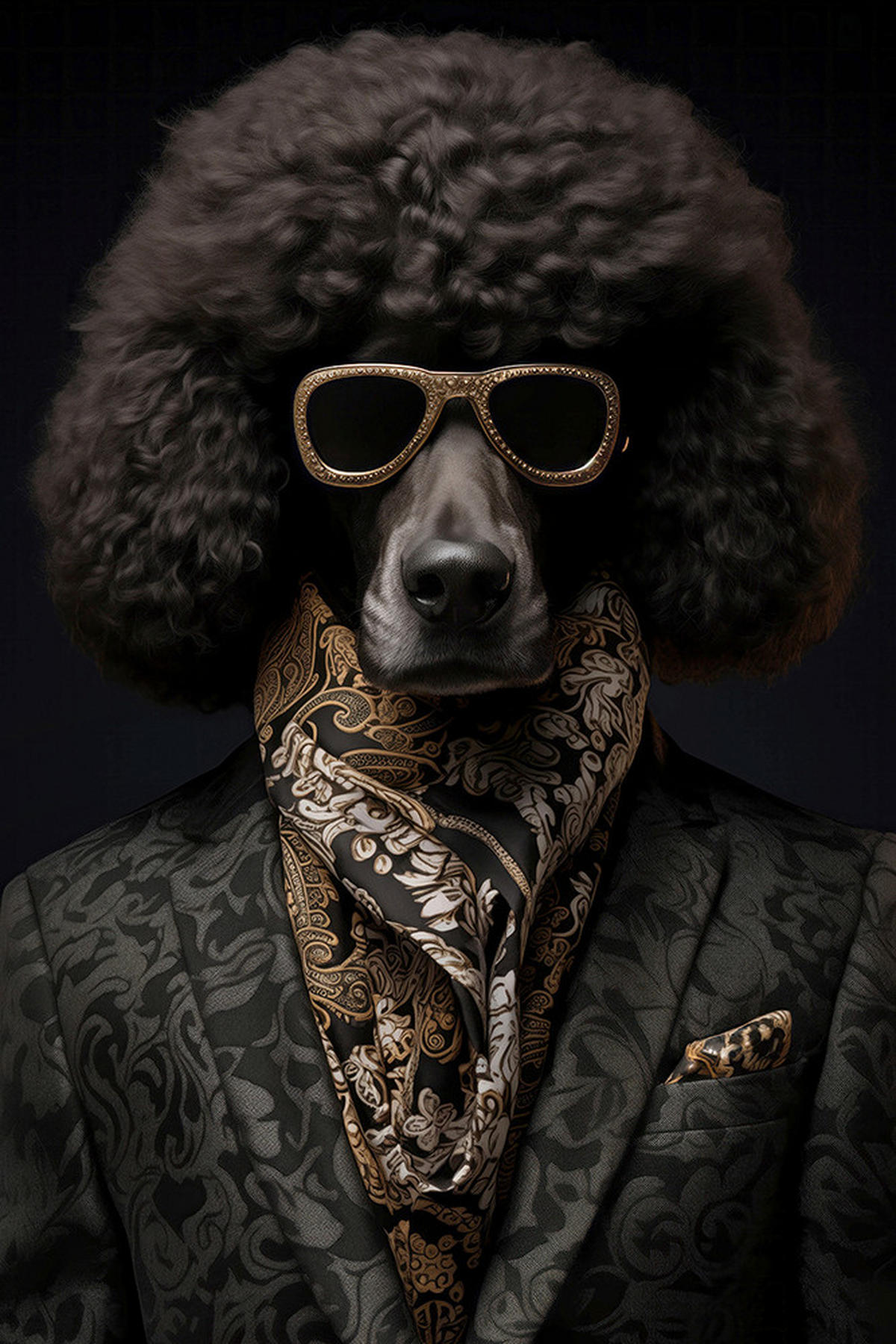 KUNSTDRUCK 120/80/3 cm  - Schwarz/Braun, Modern, Holz (120/80/3cm)