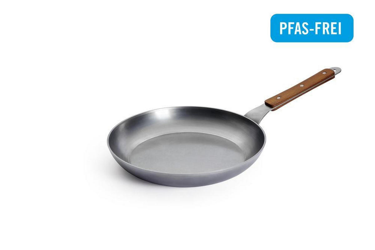 PÁNEV NA SMAŽENÍ  28 cm  - barvy stříbra, Basics, kov (28cm) - WOLL