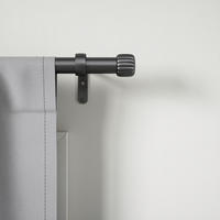 VORHANGSTANGENSET  168-305 cm  - Schwarz, KONVENTIONELL, Kunststoff/Metall (168-305cm) - Umbra
