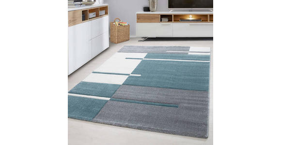 FLACHWEBETEPPICH 240/340 cm Hawaii Blau  - Blau, Basics, Textil (240/340cm) - Novel