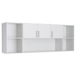 REGALELEMENT  213/82/44 cm Weiß  - Alufarben/Weiß, KONVENTIONELL, Holzwerkstoff/Kunststoff (213/82/44cm) - Xora