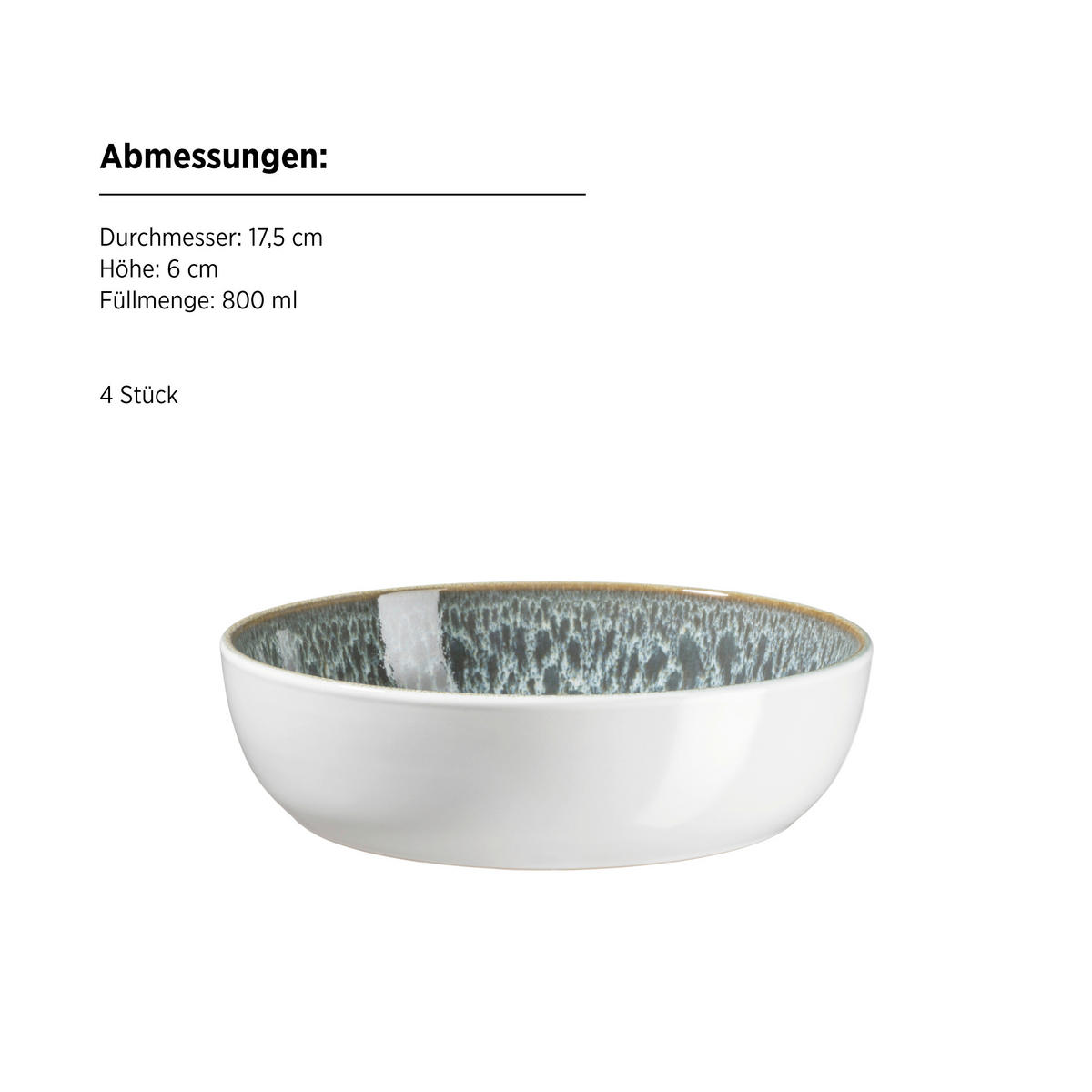 KOMBISERVICE MALEA 16-teilig  - Grün, Basics, Keramik - Mäser