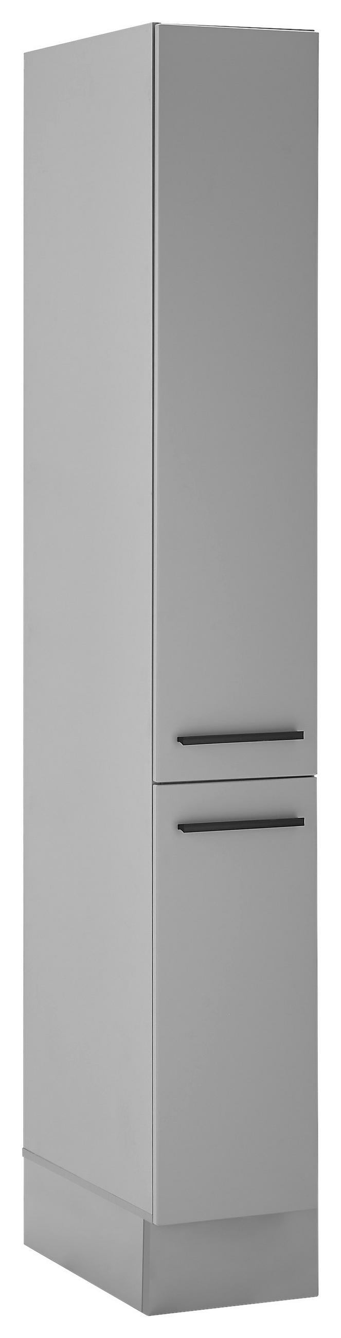 APOTHEKERSCHRANK 30/211/57 cm  in Grau  - Schwarz/Grau, Design, Holzwerkstoff/Kunststoff (30/211/57cm) - MID.YOU