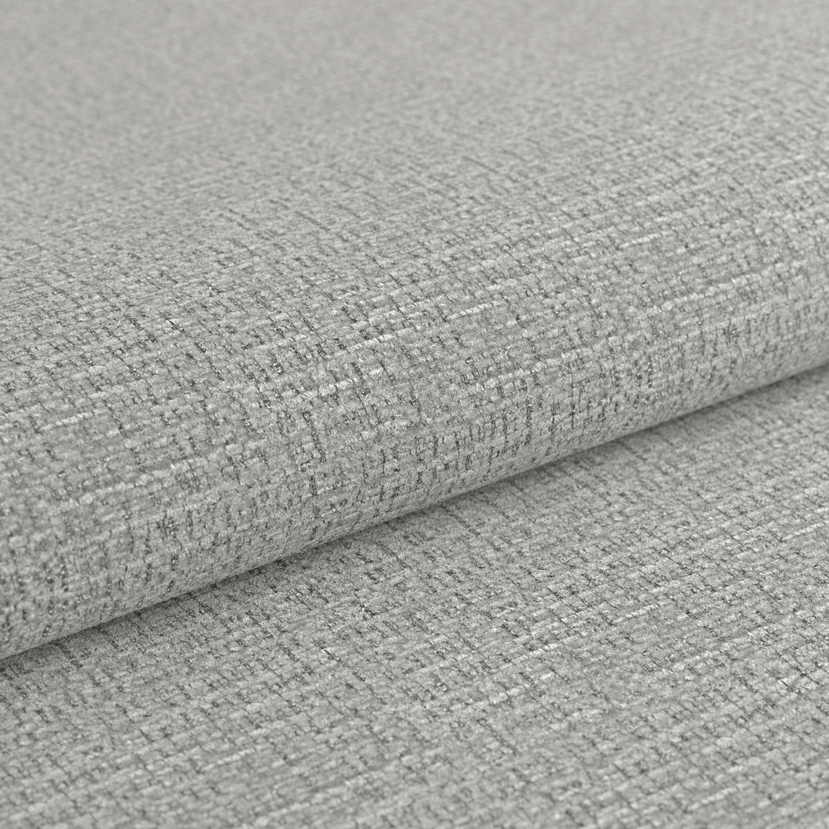 WOHNLANDSCHAFT MULTI Grau Chenille  - Chromfarben/Grau, MODERN, Textil/Metall (228/345/184cm) - Livetastic