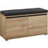 GARDEROBENBANK Anthrazit, Buchefarben - Anthrazit/Buchefarben, Basics, Holzwerkstoff (96/52/40cm) - Carryhome GARDEROBENBANK Anthrazit, Buchefarben - Anthrazit/Buchefarben, Basics, Holzwerkstoff (96/52/40cm) - Carryhome