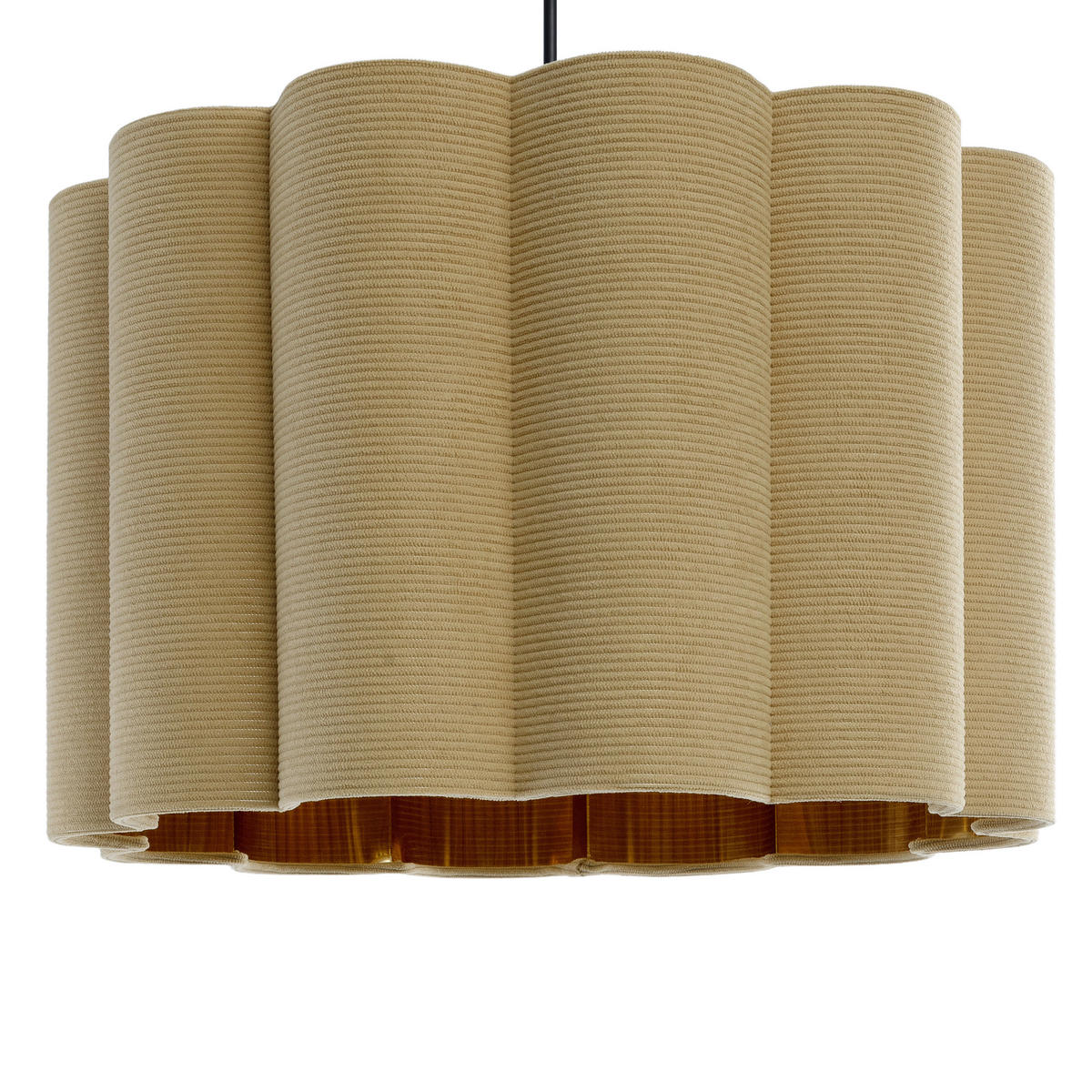 HÄNGELEUCHTE 40/120 cm  - Beige/Schwarz, Trend, Kunststoff/Textil (40/120cm) - Novel