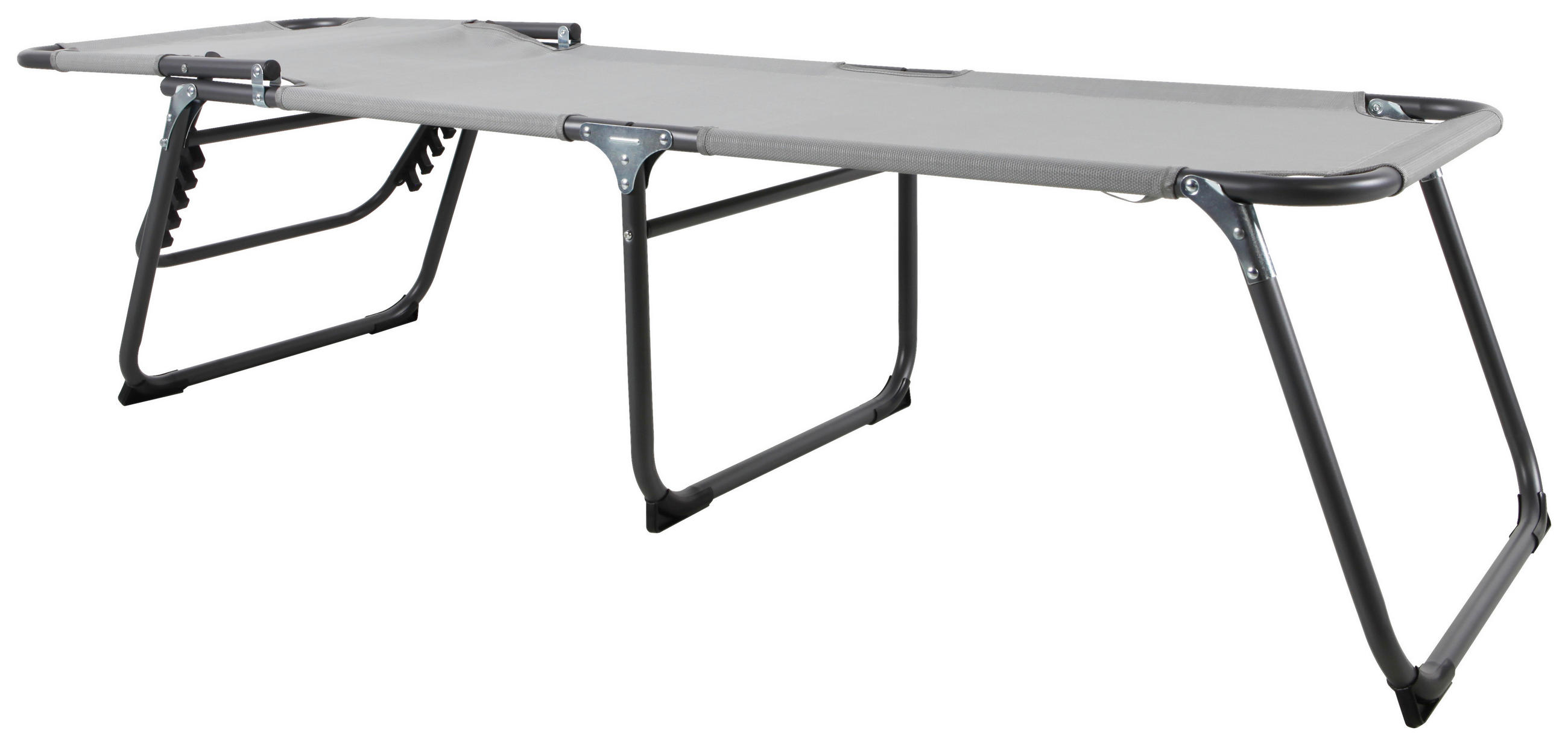 DREIBEINLIEGE 59/45/193 cm  - Anthrazit/Hellgrau, Design, Textil/Metall (59/45/193cm) - Ambia Garden