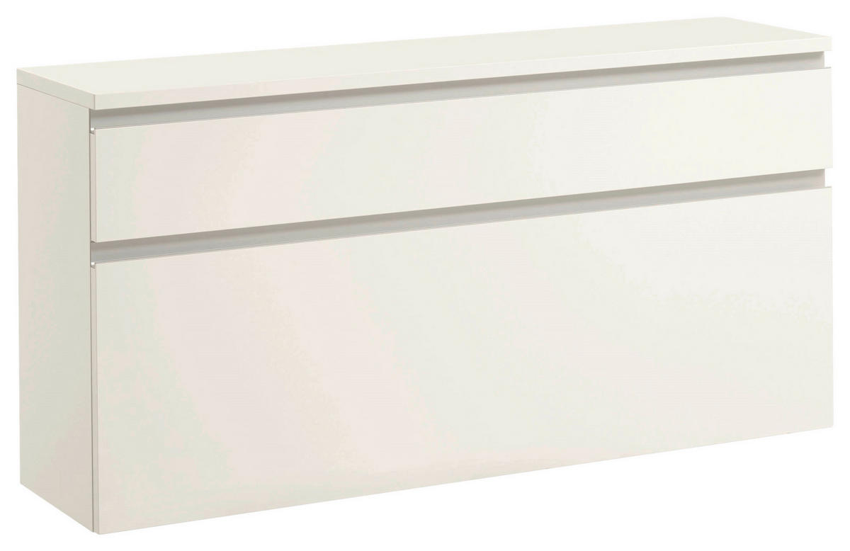 SCHUHKIPPER  in 120/61/31 cm  - Weiss/Silberfarben, Design, Holzwerkstoff (120/61/31cm)