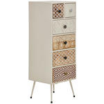 KOMMODE , 40/108/35 cm, 6 Schublade(n)  - Goldfarben/Schwarz, LIFESTYLE, Holz/Metall (40/108/35cm) - Landscape