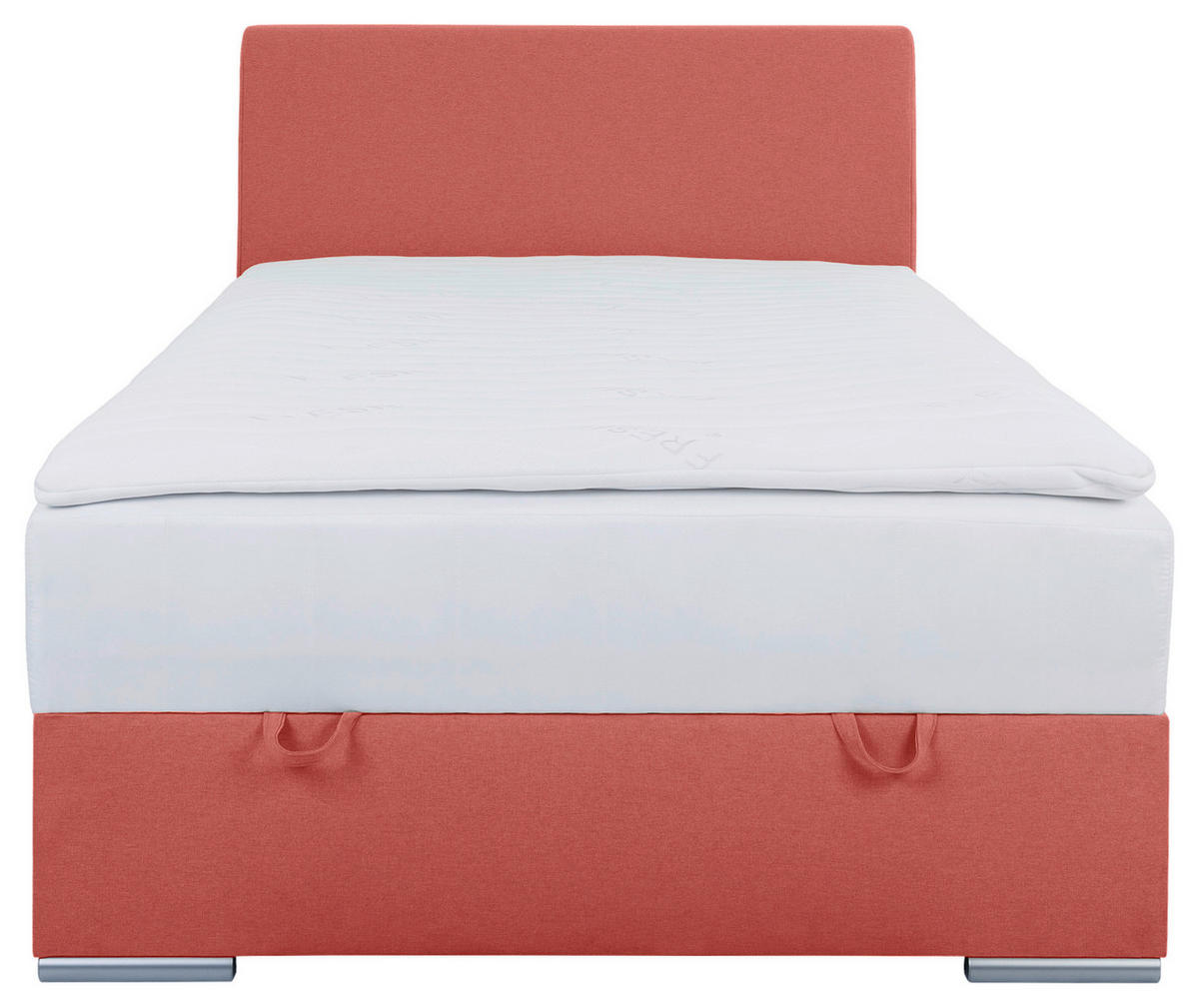 BOXBETT 90/200 cm  in Rot  - Chromfarben/Rot, KONVENTIONELL, Kunststoff/Textil (90/200cm) - Boxxx