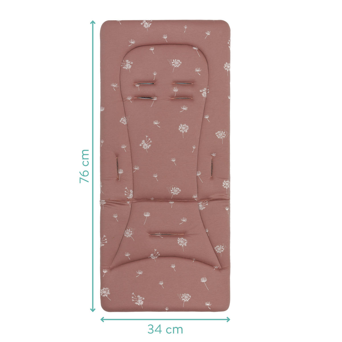 KINDERWAGENEINLAGE - Altrosa/Grau, Basics, Kunststoff/Textil (30/73cm) - Jimmylee