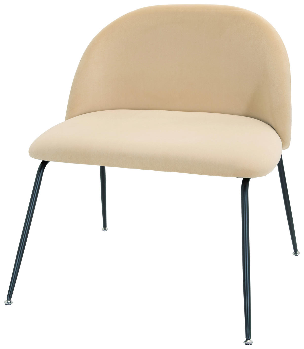 STOL, tekstil bež  - črna/bež, Basics, kovina/tekstil (72/80/65cm) - MID.YOU