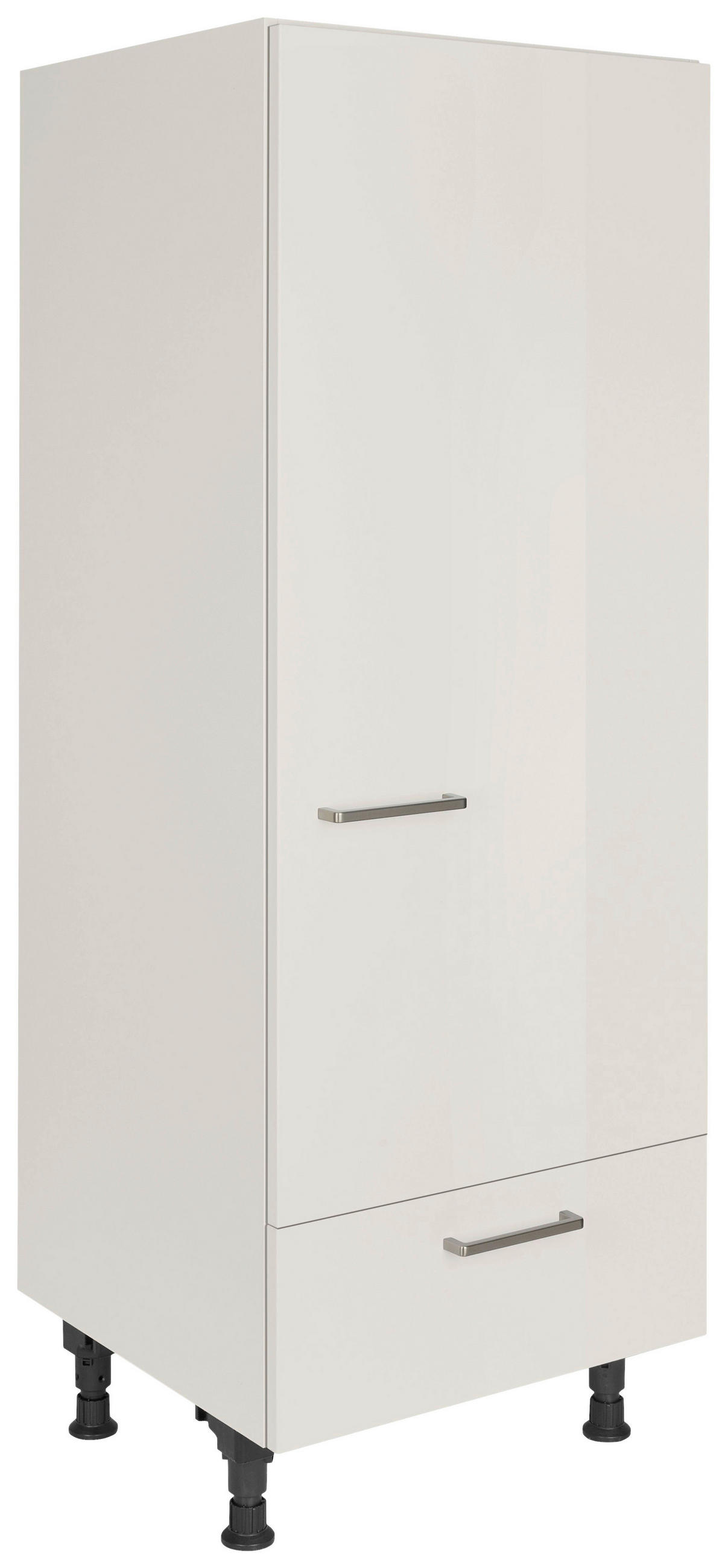 GERÄTEUMBAUSCHRANK 60/168/58 cm  in Hellgrau  - Edelstahlfarben/Hellgrau, MODERN, Holzwerkstoff/Metall (60/168/58cm) - Nobilia