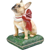 DEKORATIONSHUND - vit/röd, Trend, plast (24,3/41,5/29,6cm) - X-Mas