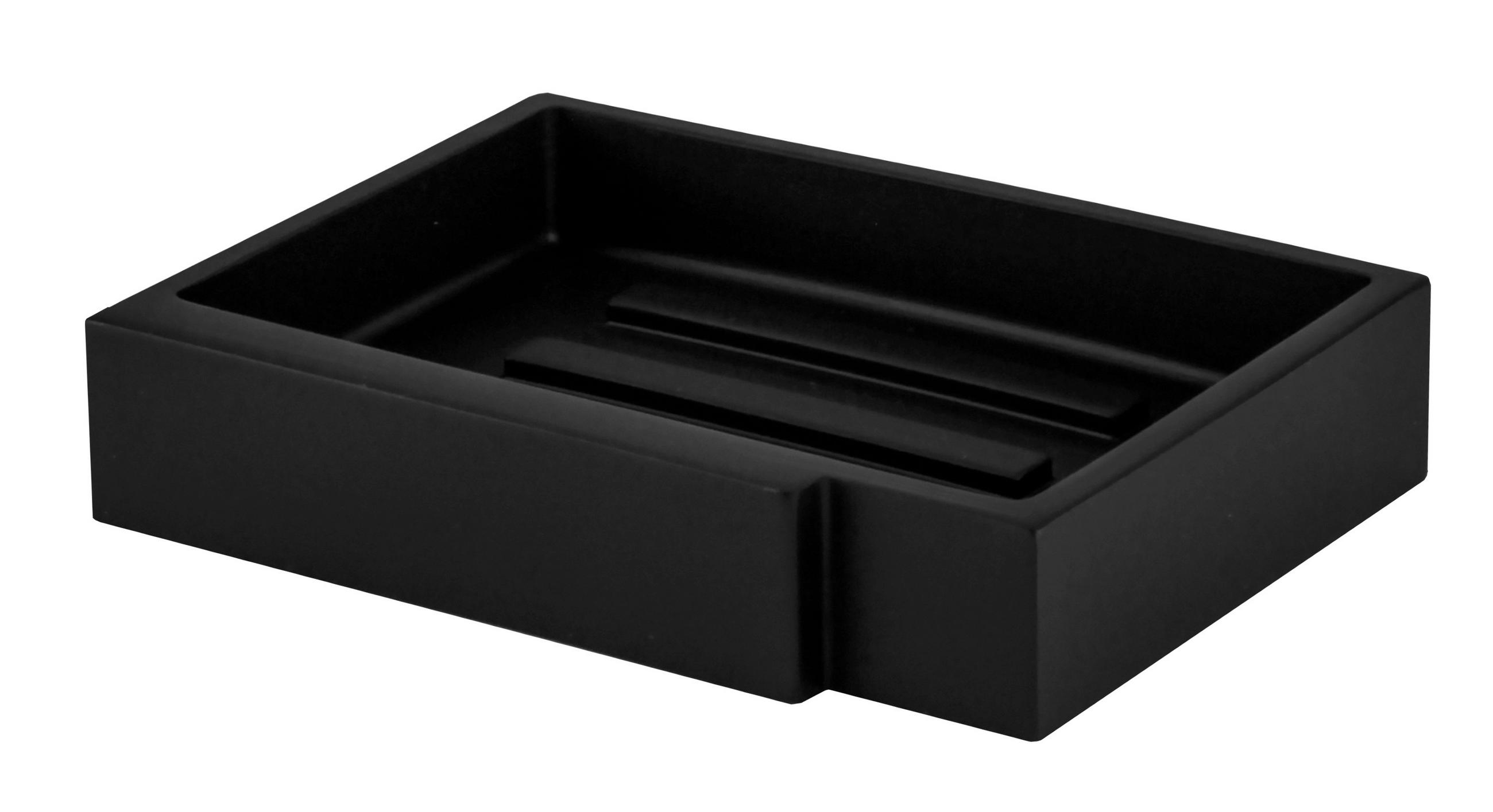 SEIFENSCHALE - Schwarz, Basics, Kunststoff (11,5/2,8/11,5cm) - Kleine Wolke