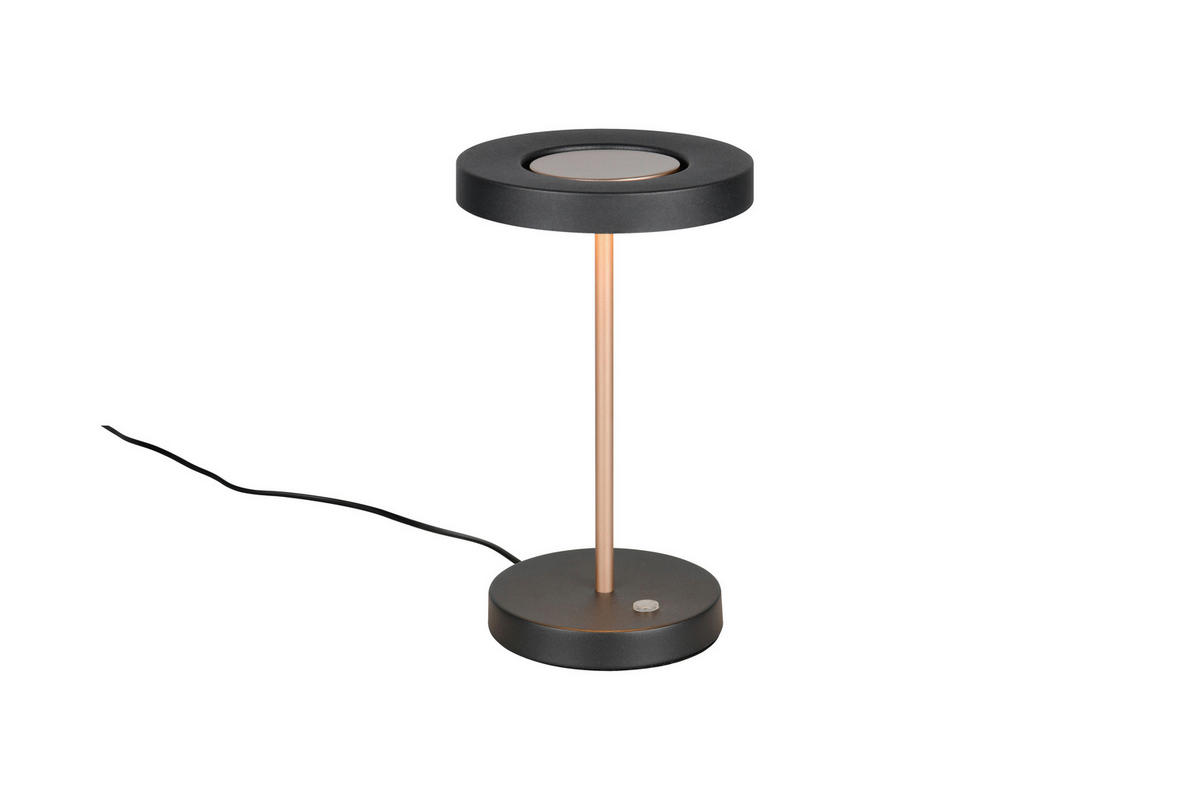 LED-TISCHLEUCHTE Guano 18/30 cm   - Schwarz/Braun, Design, Metall (18/30cm) - Trio Leuchten