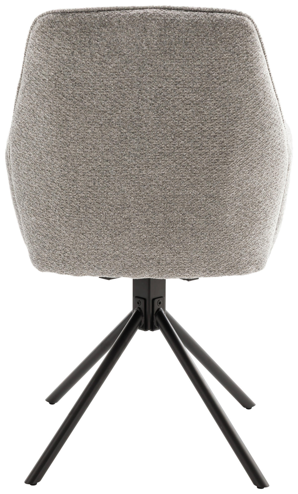 ARMLEHNSTUHL  in Eisen Struktur  - Schwarz/Grau, Design, Textil/Metall (59/88/63cm) - Carryhome
