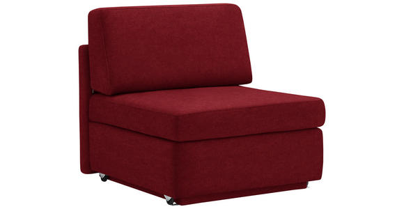 SCHLAFSESSEL in Textil Rot - Rot, KONVENTIONELL, Textil (91/88/94cm) - Venda