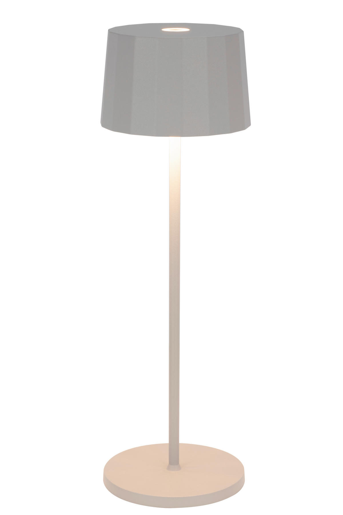 STOLNÍ LAMPA NA BATERIE 11/35 cm - světle šedá, Design, kov/plast (11/35cm) - Dieter Knoll