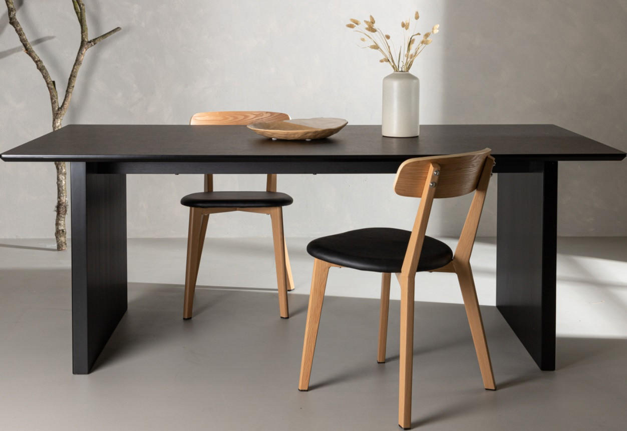 MATBORD i trämaterial 200/100/75 cm   - svart, Design, trämaterial (200/100/75cm) - Best Price
